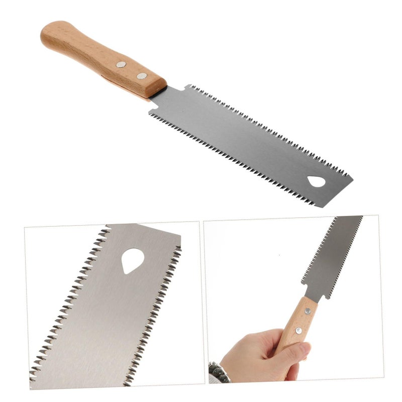 Double Sided Heavy Duty Hand Saw with Ergonomic Handle for Woodworking and Pruning - Image 4