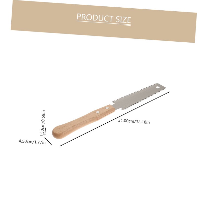 Double Sided Heavy Duty Hand Saw with Ergonomic Handle for Woodworking and Pruning - Image 3