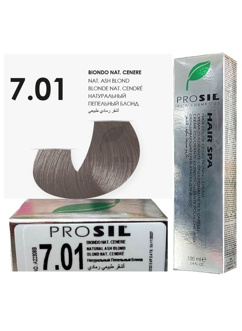 بروسيل صبغه شعر كريمي أشقر رمادي طبيعي رقم 7.01 - Image 1