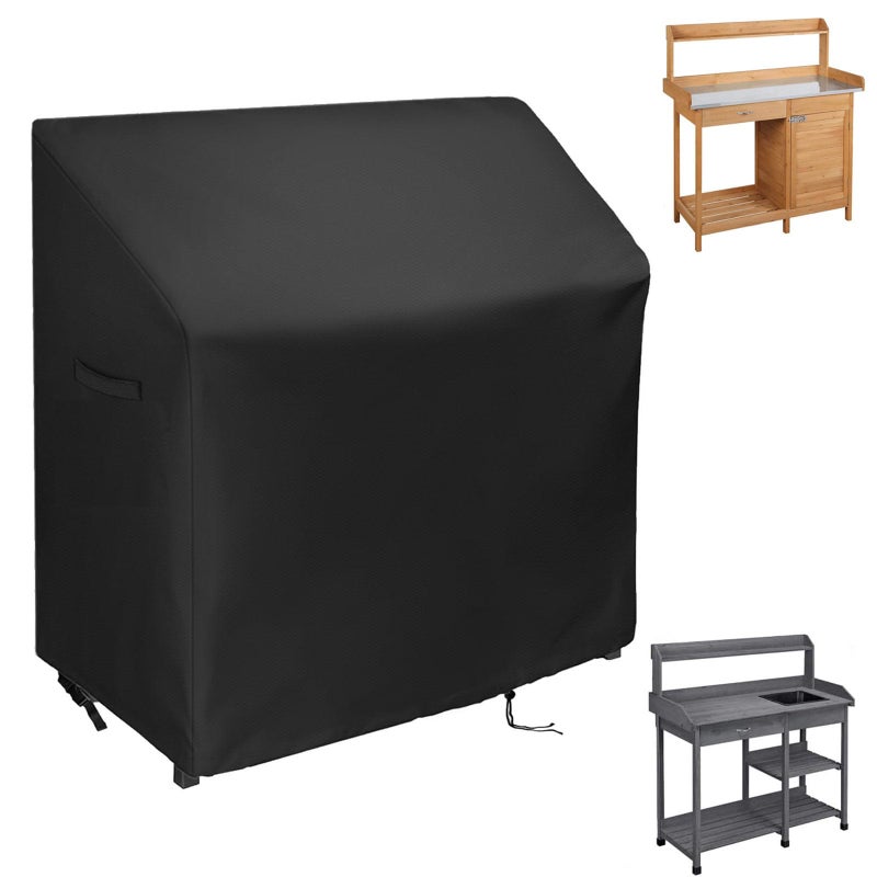 Guisong Potting Bench Cover Waterproof Cover for Yaheetech Outdoor Potting Bench Table 45x20x49 Protective Cover for Outdoor CabinetPotting Benches for OutsideGarden Table for Planting - Image 2