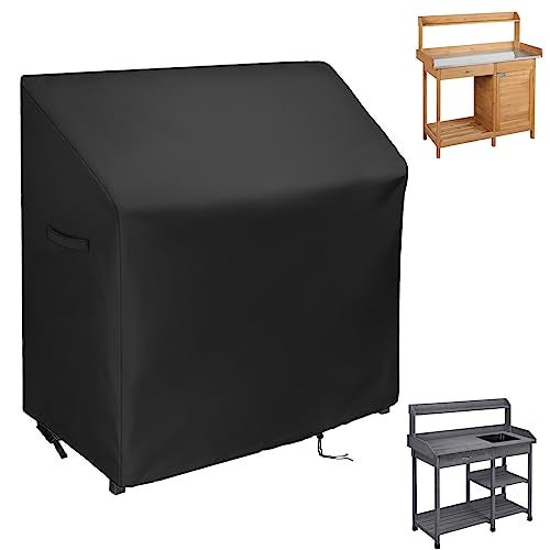 Guisong Potting Bench Cover Waterproof Cover for Yaheetech Outdoor Potting Bench Table 45x20x49 Protective Cover for Outdoor CabinetPotting Benches for OutsideGarden Table for Planting - Image 1