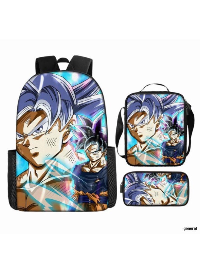 عام حقيبة ظهر مطبوعة عالمية مشتركة - مجموعة حقائب ظهر من ثلاث قطع (متوفرة للطلاب والأطفال والأصدقاء في النزهايات وتسلق الجبال وما إلى ذلك) - 3 - Image 1