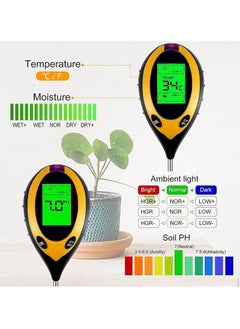 Captaintech Moisture Meter, Plant Water Monitor 4-in-1 with pH Tester Meter, Gardening Tool Kits for Plant Care, Great for Garden, Lawn, Farm, Indoor & Outdoor Use  - Image 2