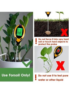 Captaintech Moisture Meter, Plant Water Monitor 4-in-1 with pH Tester Meter, Gardening Tool Kits for Plant Care, Great for Garden, Lawn, Farm, Indoor & Outdoor Use  - Image 4