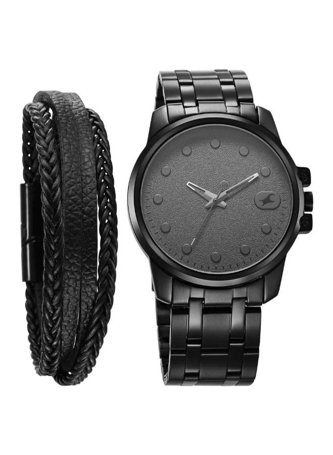 fastrack Men's Stainless Steel Analog Watch 3314NM01 - 40 mm