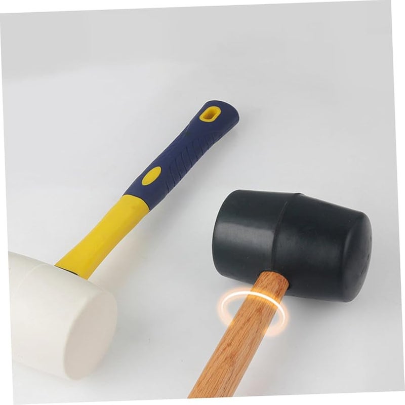 16oz Rubber Mallet for Flooring Installation Shock Resistant Tool for Tile and Woodworking - Image 3