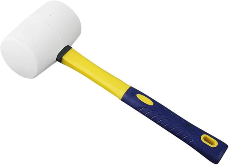 16oz Rubber Mallet for Flooring Installation Shock Resistant Tool for Tile and Woodworking - Image 1