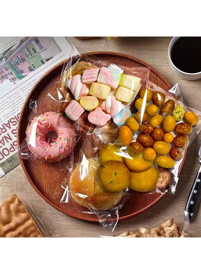 QOIUSO Cookie Bags for Gift Giving, 200PCS 4x4 Inches Self Sealing Cellophane Bags, Clear Resealable Cellophane Bags Self Adhesive Individual Cookie Bags for Packaging Candy,Treat,Snacks and Favor - Image 5