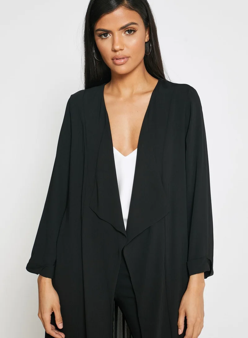 Wallis Pleated Detail Duster Coat