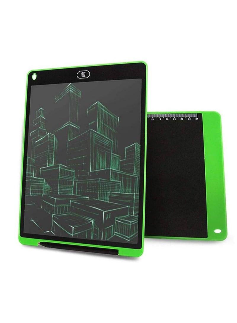 12 Inch Tablet LCD for Notes for Seniors and Kids for Writing and Communicating with Portable Smart Chalkboard - Green - Image 1