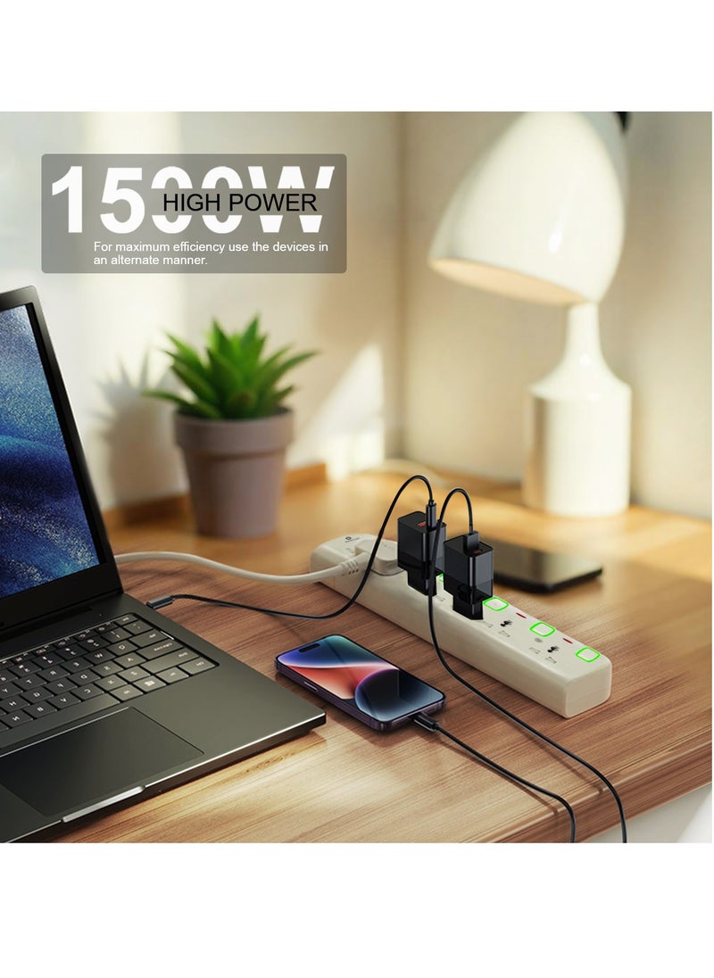 Home Care Home Care Multi Plug Extension Socket, 4 Way Electrical Outlet Extender, Universal Plug Adapter, Charging Station for Home, Office, Kitchen, Individually Switched, Product registered under (ECAS).  - Image 4