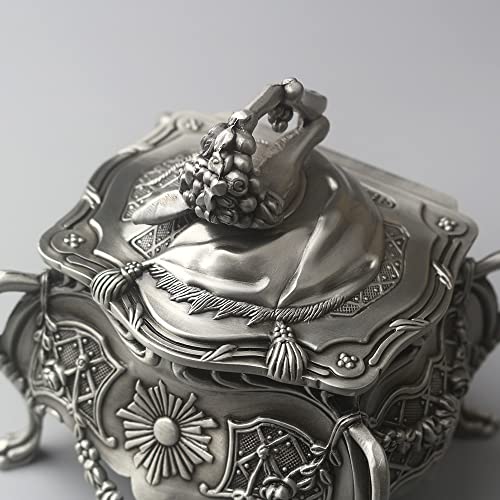 ROSIKING Emboss Alloy Metal Music Box Wind Up Antique Jewelry Musical Boxes Christmas Birthday Valentine's Day Gifts Plays A Whole New World - Image 5