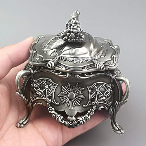 ROSIKING Emboss Alloy Metal Music Box Wind Up Antique Jewelry Musical Boxes Christmas Birthday Valentine's Day Gifts Plays A Whole New World - Image 2