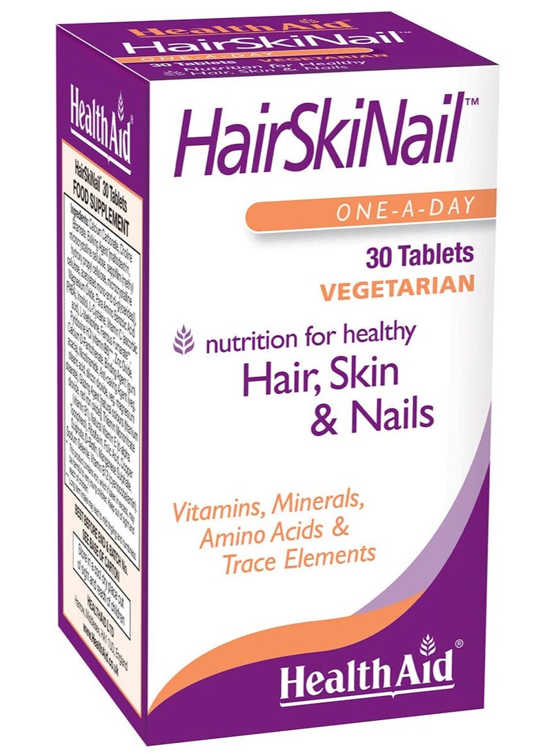 HealthAid Hair Skin & Nail 30 Tablets