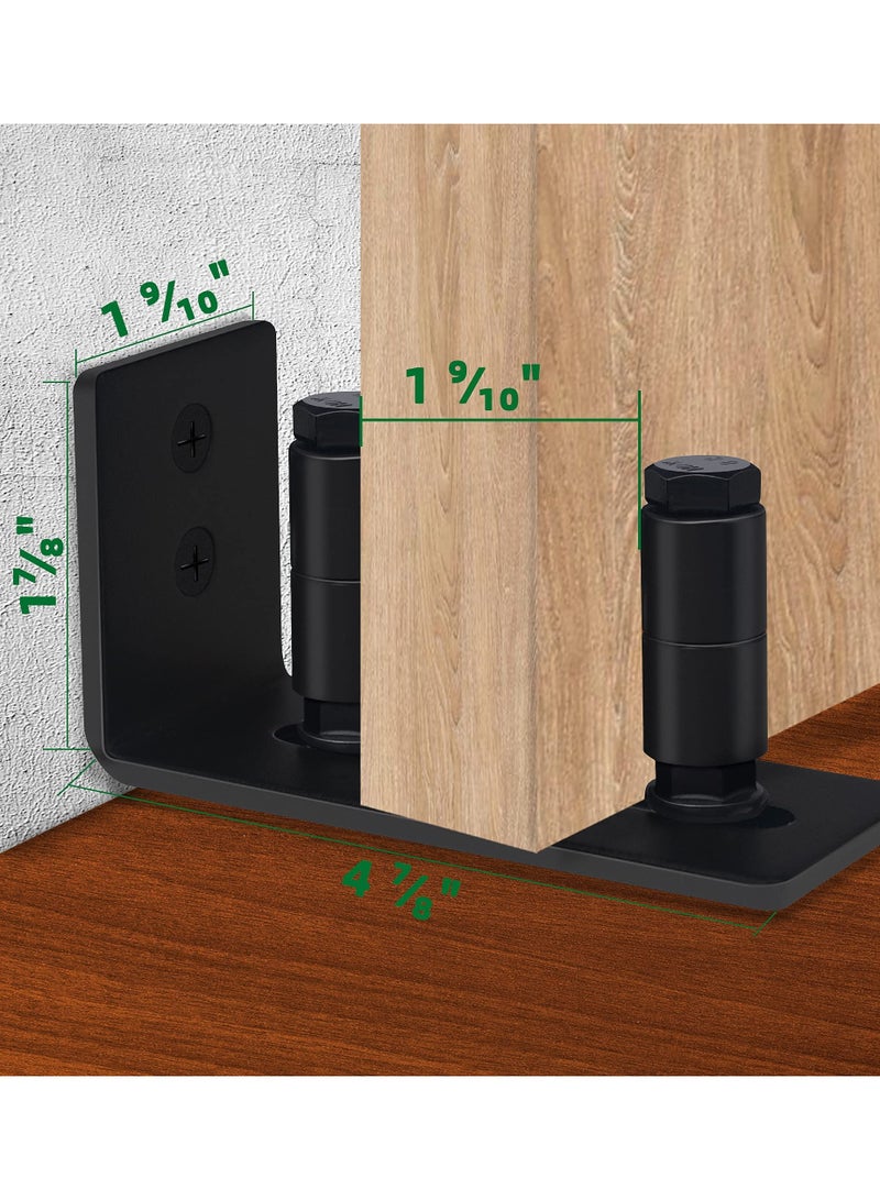 SOLARAE Sliding Barn Door Bottom Floor Guide, Adjustable Stay Roller Wall Mounted Hardware, Flush Flat Bottom Design, Fit All Size Door, 2 Set - Image 4