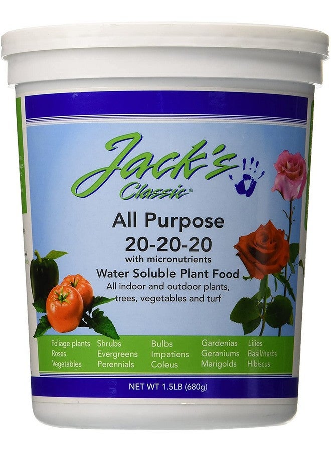 JACKS Jack's Classic All Purpose 20-20-20 Water Soluble Plant Food (1.5lbs) - Image 1