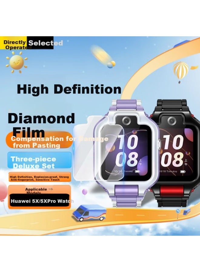 Ten Flashes Tenflash Tempered Glass Screen Protector For Huawei Children's Phone Watch 5x/5xpro, Hd Tempered Glass Film For 5/5pro/4pro/4x/3pro - Image 1