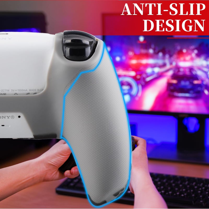 YoRHa Non-Slip Silicone Cover for PS5 Controller with Thumbstick Caps x 2 & Sticker x 1(30 Years aAnniversary) - Image 4