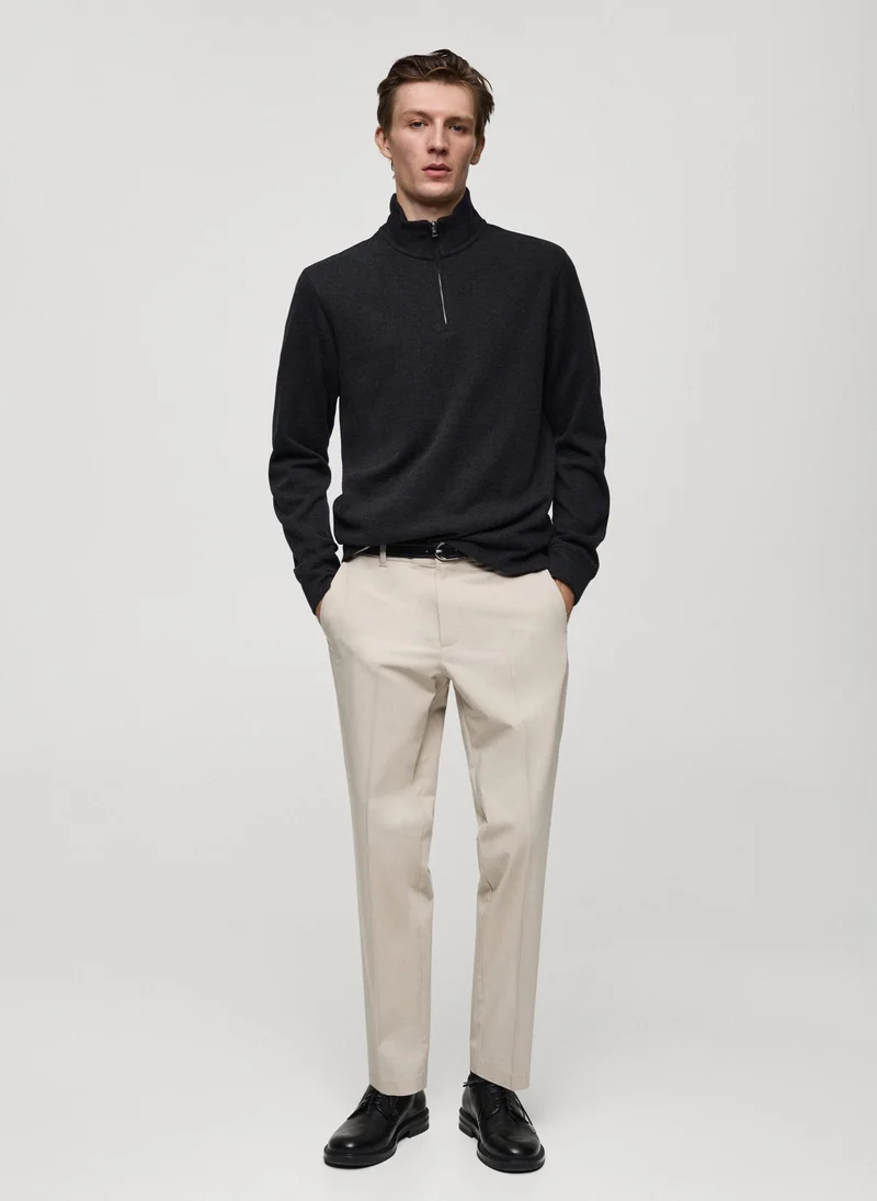 Mango Man Shanghai Zip Neck Sweatshirt