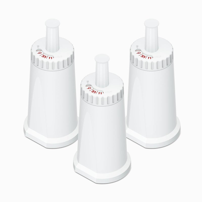 Mutital Water Filter for Breville Barista Touch Espresso Machine BES880, Barista Pro BES878, Oracle Touch BES990, Oracle BES980 & Dual Boiler BES920 Bambino ClaroSwiss Sage, BES008WHT0NUC1 (3 Pcs) - Image 1