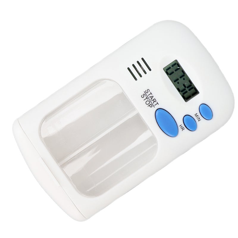 Smart Pill Dispenser Portable Automatic 2 Grids Pill Organizer with Alarm Reminder for Travel Home Use - Image 2