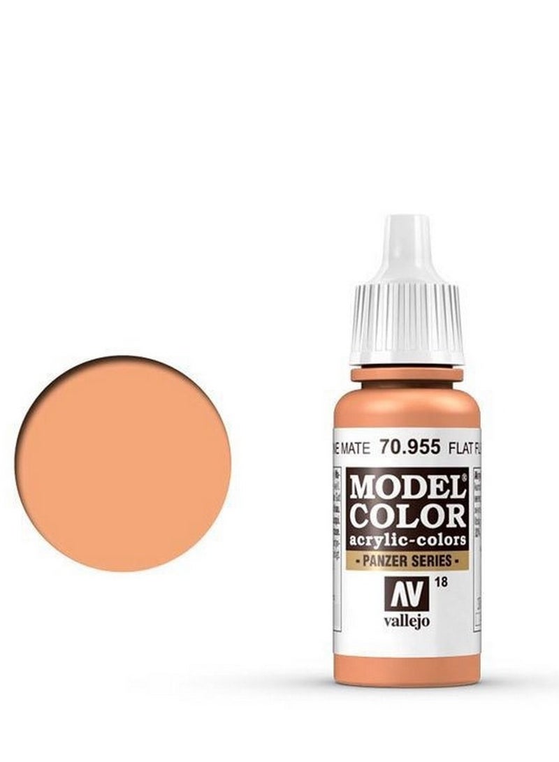 فاليجو طلاء أكريليك موديل كولور 955 بلون بشرة مسطحة، زجاجة 18 مل، للمجسمات المصغرة ومجموعات النماذج.