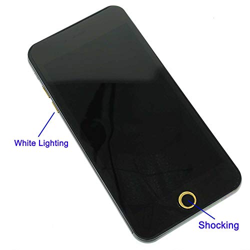 Cooplay 2pcs Fake Shocking Phone Black 6s 7 Plus Tricky Novelty Mobile Joke Party Funny Toy Gadget Electric Shock Prank Gag Veigar Brains yphone for Fools Day Gift and Halloween Christmas - Image 5