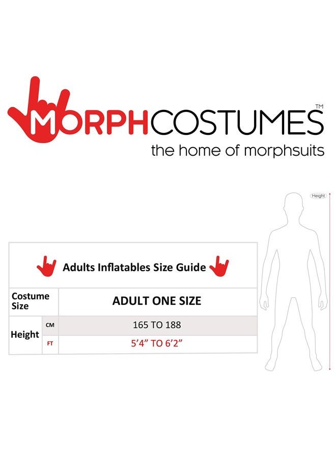 MORPH Inflatable Alien Costume Adult, Blow Up Alien Outfit for Men, One Size, Green, One size - Image 5