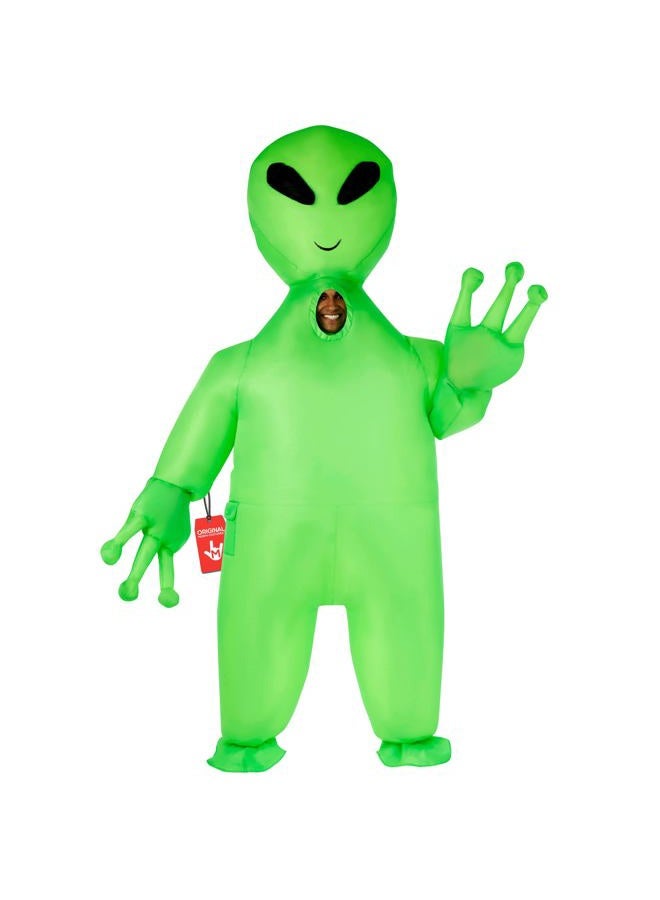 MORPH Inflatable Alien Costume Adult, Blow Up Alien Outfit for Men, One Size, Green, One size - Image 1
