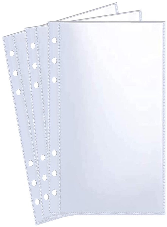 WITHYU 30 Pack 60 Pockets 5x7' Ultra-Clear Photocard Sleeves for 6 Ring A5 Binder, Double-Sided 1 Pocket Photo Pages, Top Loading Sheet Protector for Photos, Postcards, Seed Packets - Image 1