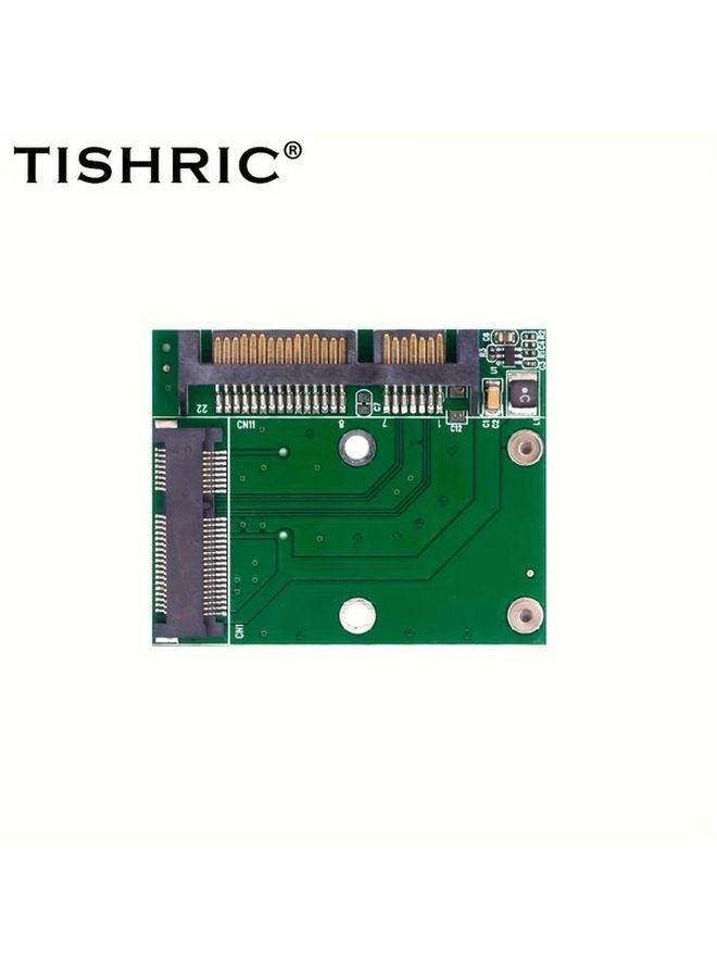 Green mSATA To SATA Adapter Converter Card 25 Inch 22pin For PCI E SSD Hard Drive - Image 1