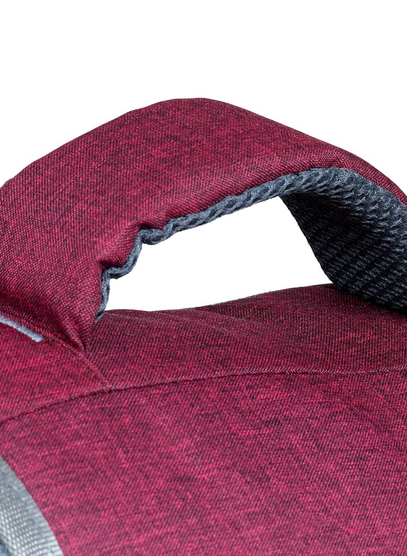 STORYTELLER Troop Premium Laptop Backpack with S-type Shoulder Strap and USB port 20" Wine Red - Image 5