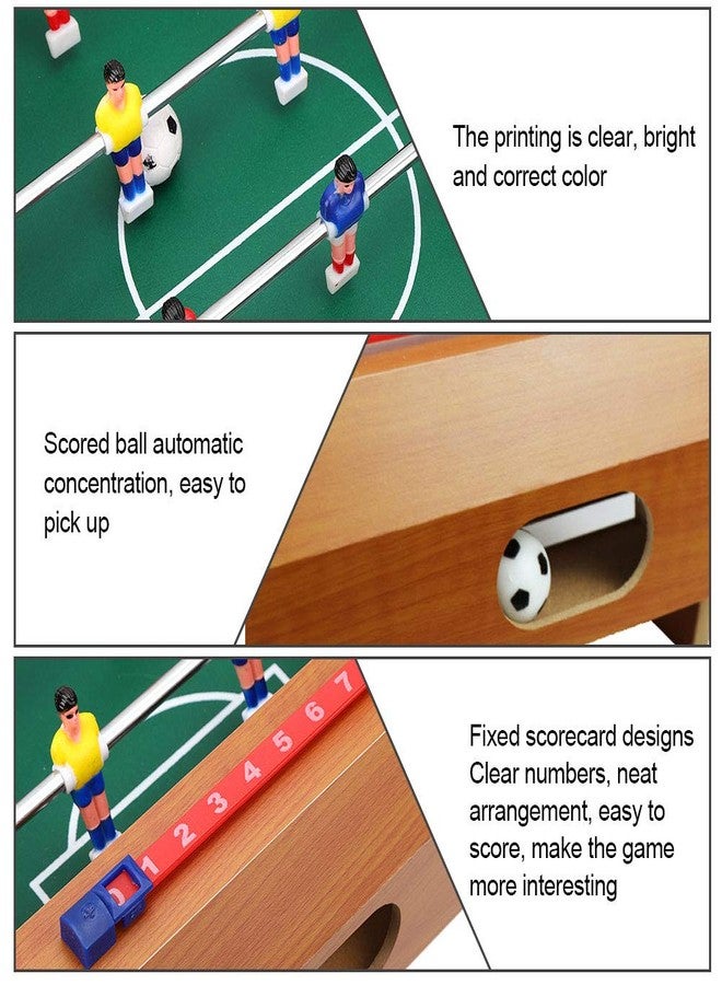 Focket Table Soccer Game for Kids, Portable Educational Table Top Foosball Game with Ball and Score Keeper, Mini Foosball Table for Adults and Kids, 360 Degree Rotation, Easy to Store - Image 3