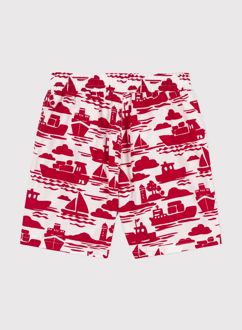 Petit Bateau Youth Printed Swimming Shorts