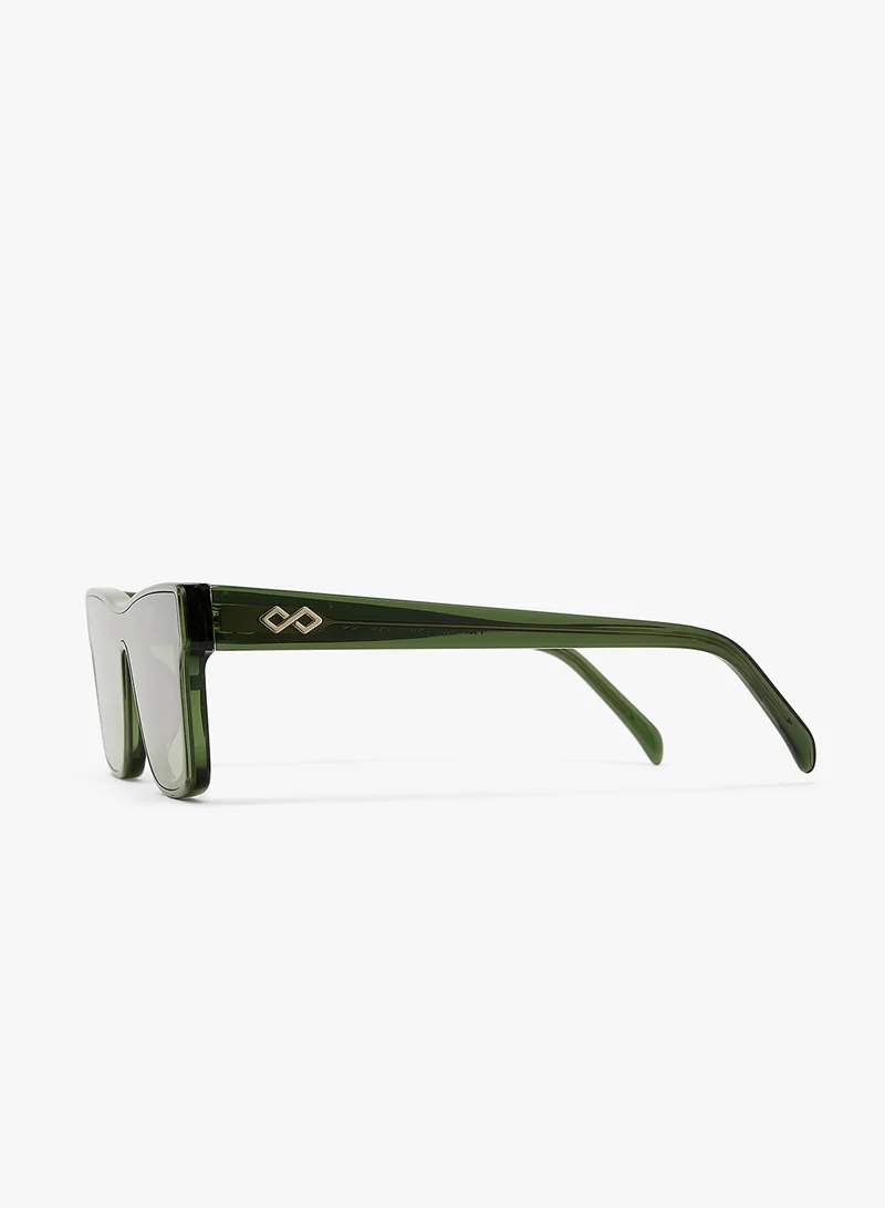 KAREN WAZEN Harlow Reactangle Sunglasses