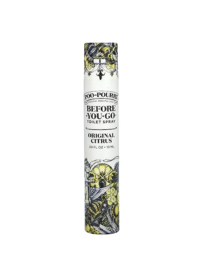 Poo-Pourri, Before-You-Go® Toilet Sprays, Original Citrus, 0.34 fl oz (10 ml) - Image 1