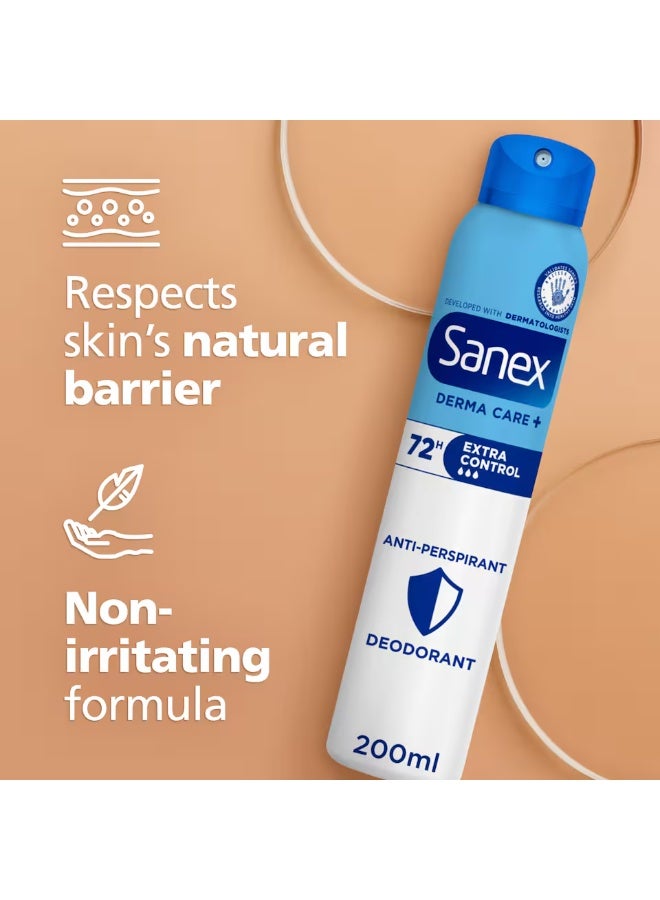 Derma Care+ Extra Control 72 Hour Antiperspirant Spray Deodorant 200ml