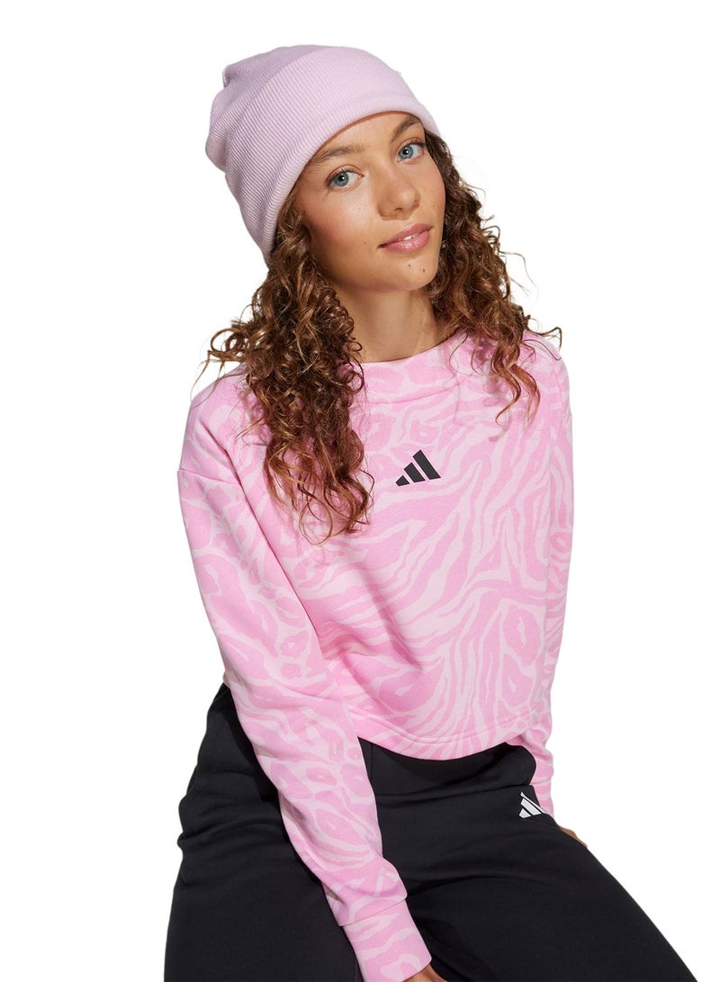 Adidas Kids Future Icons Cropped Sweatshirt - Image 3