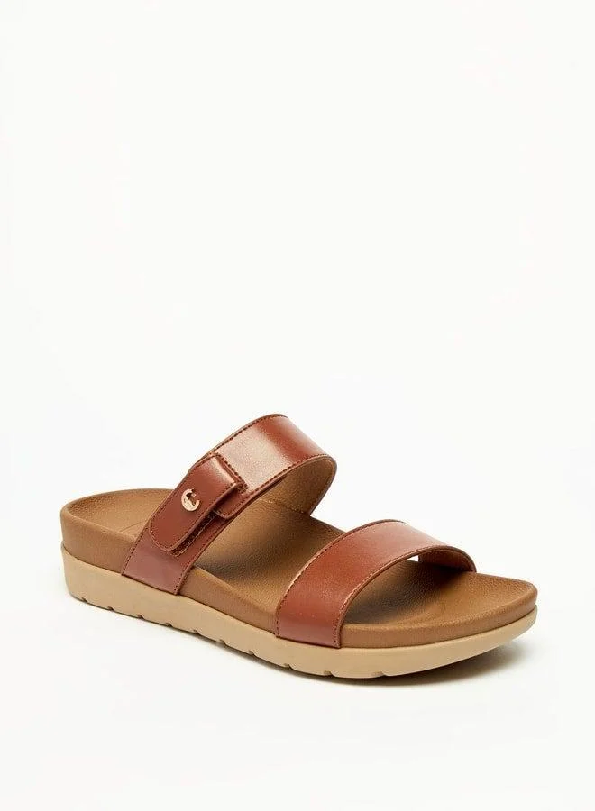 لو كونفورت صنادل نسائية صلبة سهلة الارتداء