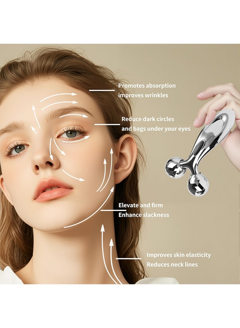 Riva 3D Roller Face Massager,Face Sculpting Tool，Facial Massager Lifting Tool Skin Tightening Reduce Puffiness - Image 2