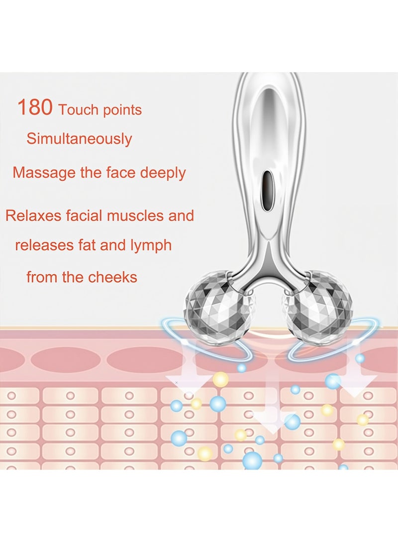 Riva 3D Roller Face Massager,Face Sculpting Tool，Facial Massager Lifting Tool Skin Tightening Reduce Puffiness - Image 3