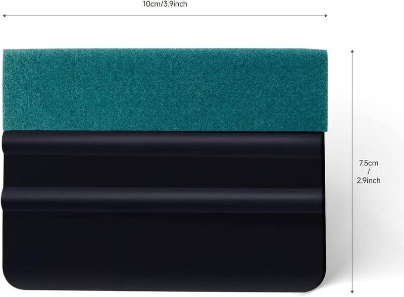 FOSHIO 8 Premium Squeegee with Felt Edge Made of Suede Felt Felt Squeegee for Bonding Films, Film Tool, Felt Squeegee for Cars, Windows and Walls - Image 3
