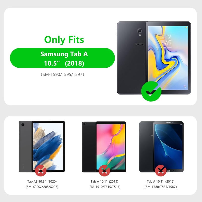 LSPCASA غلاف جهاز لوحي متوافق مع Samsung Galaxy Tab S2 مقاس 9.7 بوصة مع حامل وقشرة واقية - نمر ملون - Image 2