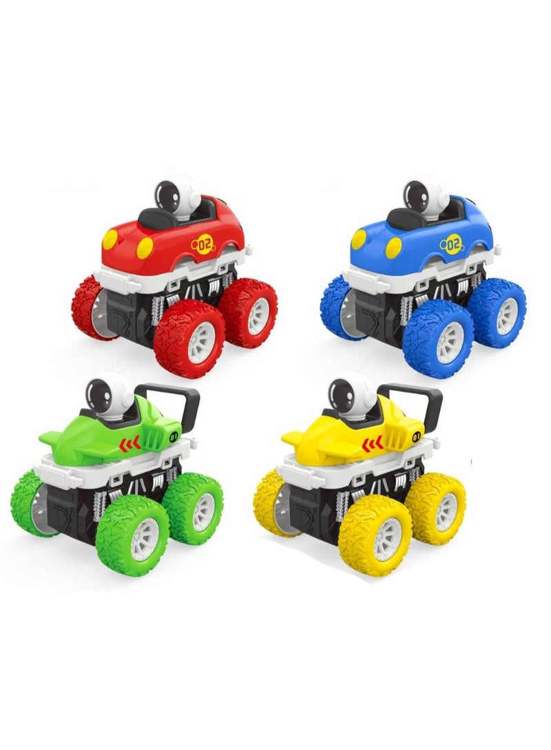 Space Set of 4 Four-Wheel Drive Vehicles with a Distinctive Design and Multiple Colors - Image 1