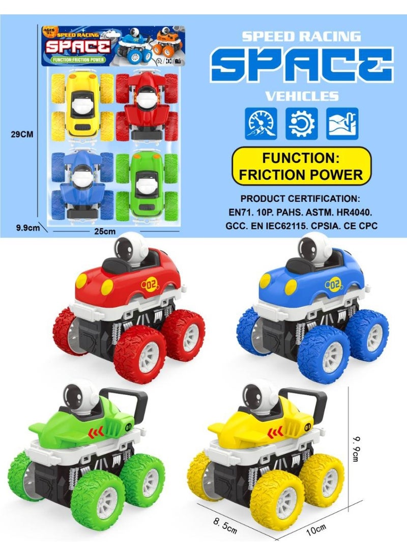 Space Set of 4 Four-Wheel Drive Vehicles with a Distinctive Design and Multiple Colors - Image 2