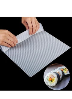 Spaceshoop Silicone Sushi Maker Non-Adhesive Sushi Mat Reusable Sushi Roller Sushi Mat Silicone Sushi Tools Rice Ball  - Image 1