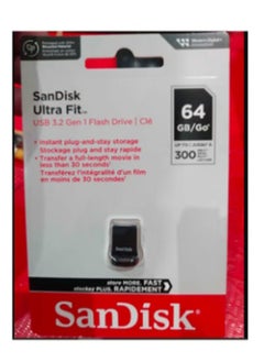 Sandisk Ultra Fit, USB 3.2 Gen 1 - Small Form Factor Plug & Stay Hi-Speed USB Drive 64 GB  - Image 5