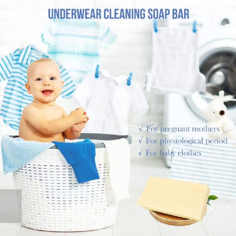 كلاراكو صابون جراند كاكلاراكول - صابون تنظيف الملابس الداخلية، صابون جراند كاكلاراكول لإزالة البقع، صابون غسيل جراند كاكلاراكول للتبييض، صابون جراند كاكلاراكول مع فرشاة، صابون جراند كاكلاراكول لتنظيف الملابس الداخلية (قطعة واحدة مع فرشاة) - Image 2