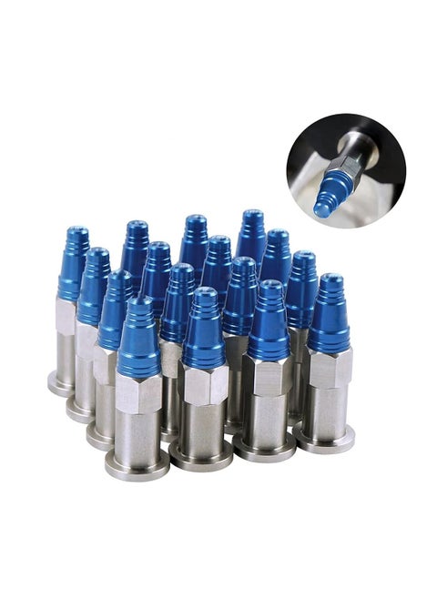 Set of ATV Wheel Lug Nuts for Yamaha Raptor 700R, Blue