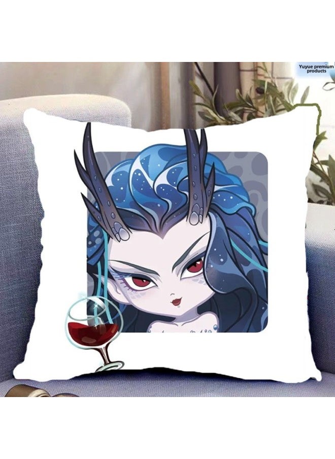 What Kind Of Pillow Around What Kind Of Pillow What Kind Of Magic Boy 2 Sea Ao Bing Ao Guang Ao Leap Shen Male Leopard Animation Gift Can Be-Specifications:21-Color:50*50cm (gift Giving)-baby Velvet  - Image 1